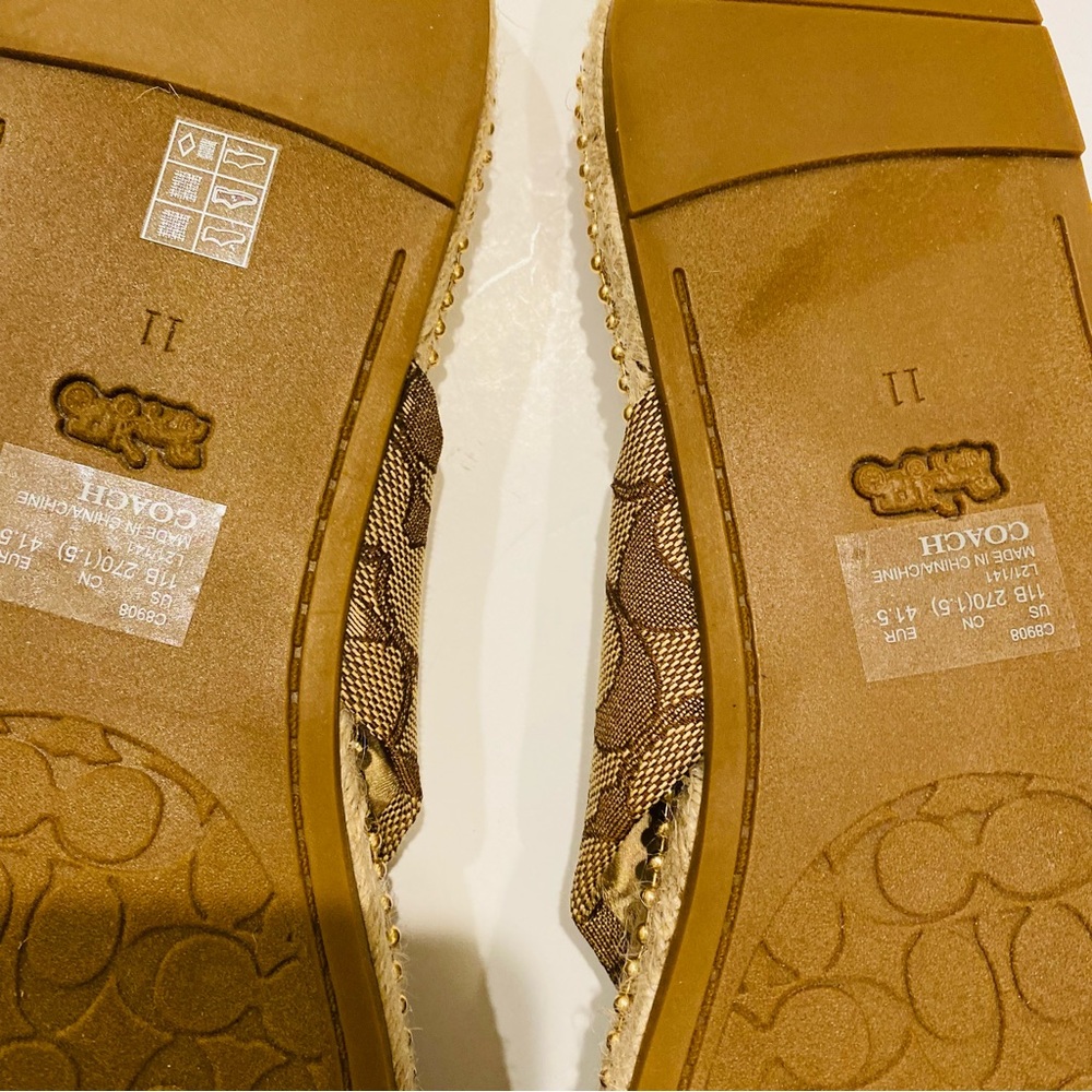 Coach Charli Espadrille Slides Size 11 - Picture 10 of 13